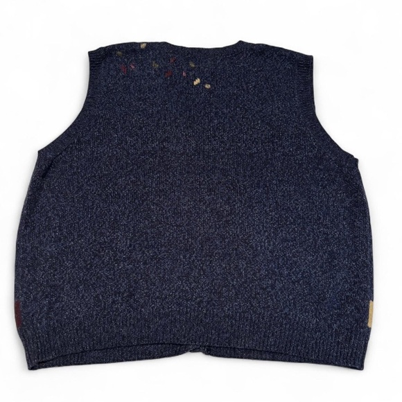 VTG Northern Reflections Sweater Vest XL Autumn Tree Wool Blend Cottagecore - Picture 2 of 4